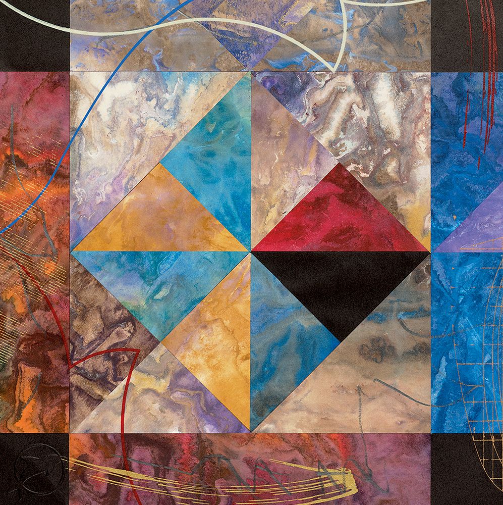 Pyramid Abstract II art print by Unknown for $57.95 CAD