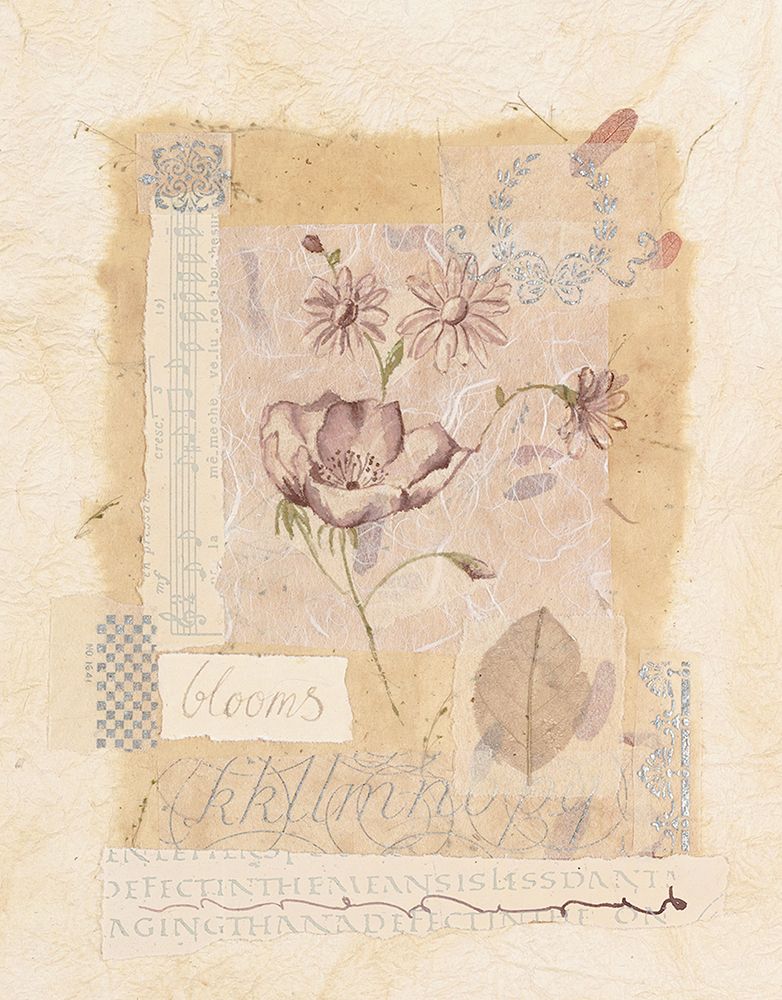 Floral Collage II art print by Patel for $57.95 CAD