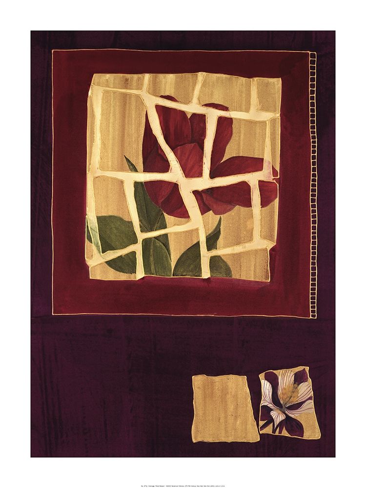 Floral Mosaic art print by Unknown for $57.95 CAD