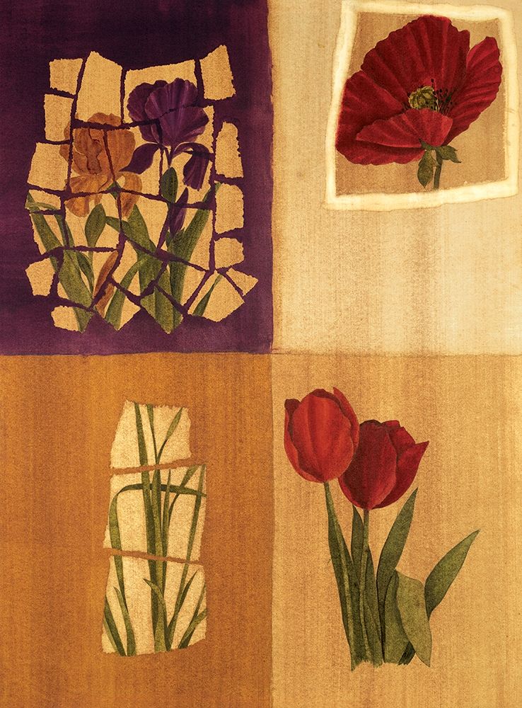 Floral Collage II art print by Unknown for $57.95 CAD
