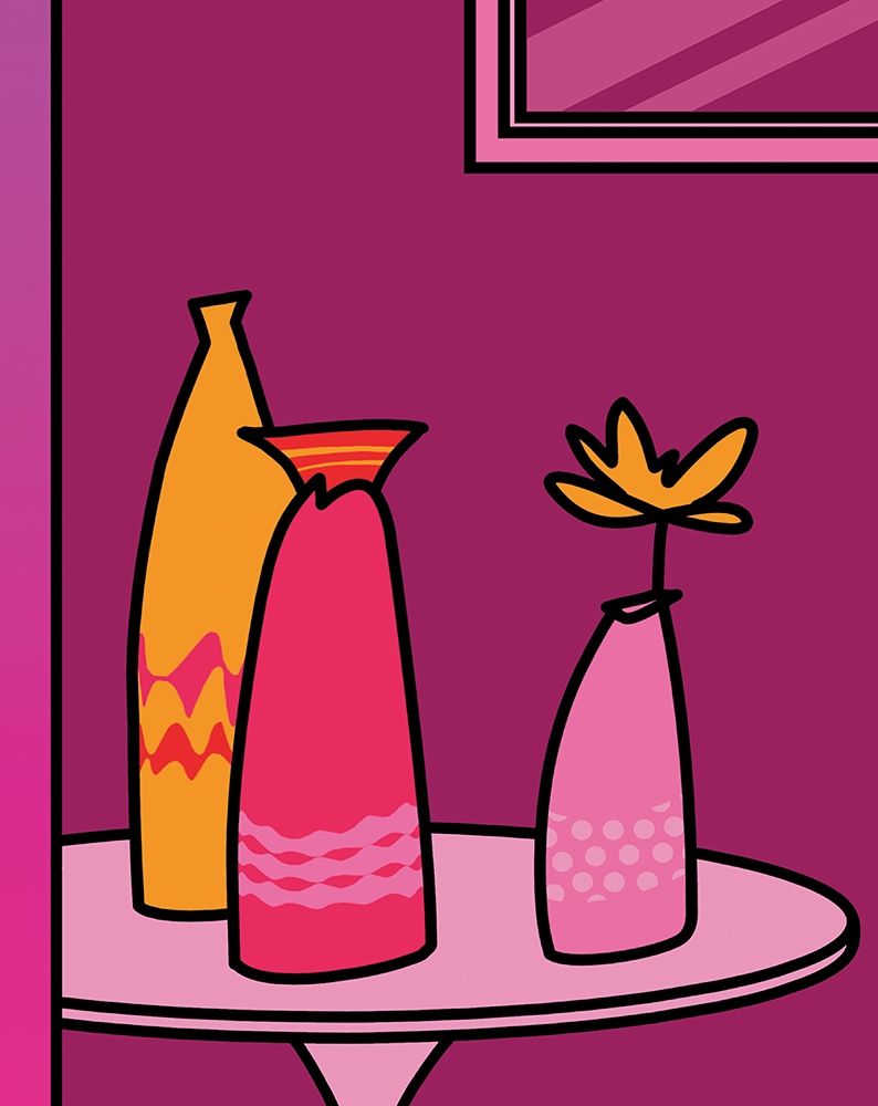 Colorful Vases I art print by Unknown for $57.95 CAD