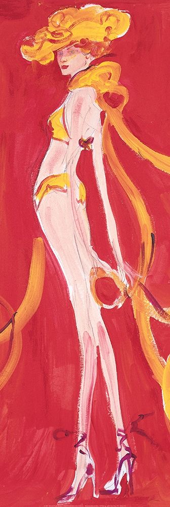 Girly Girl Yellow art print by Unknown for $57.95 CAD