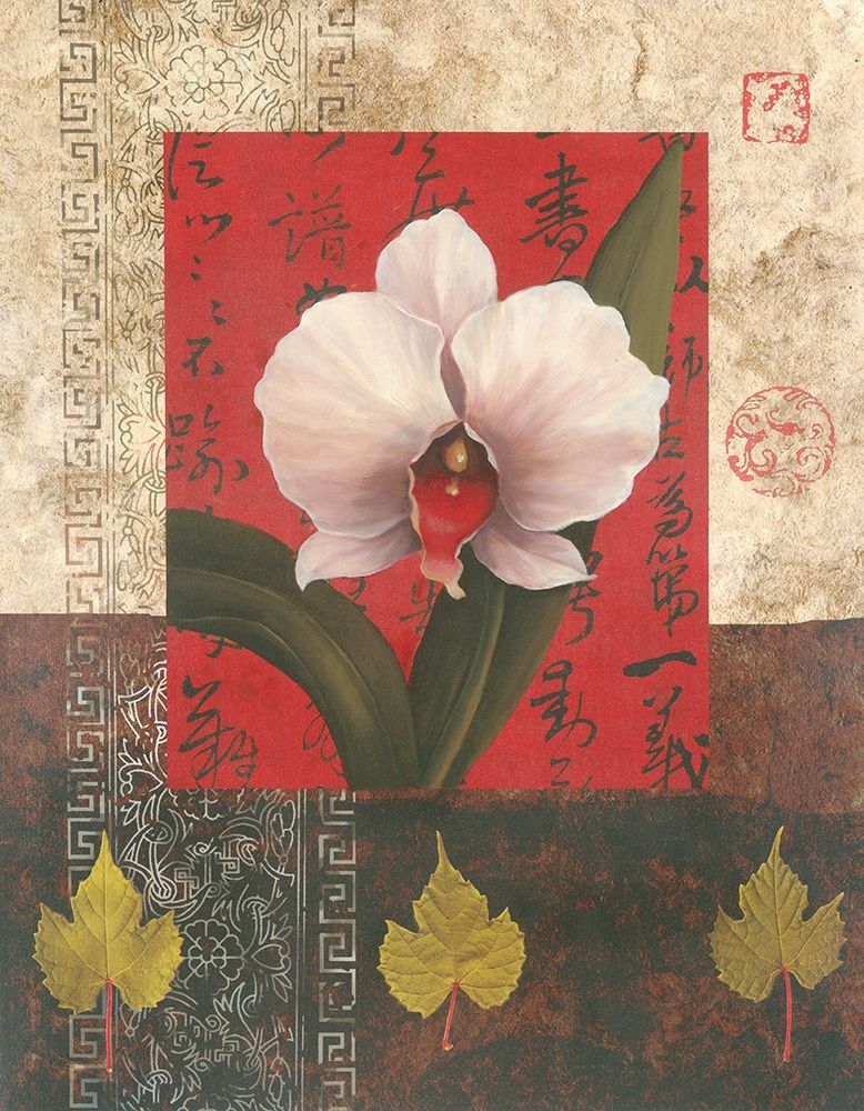 White Chinese Orchid art print by Unknown for $57.95 CAD
