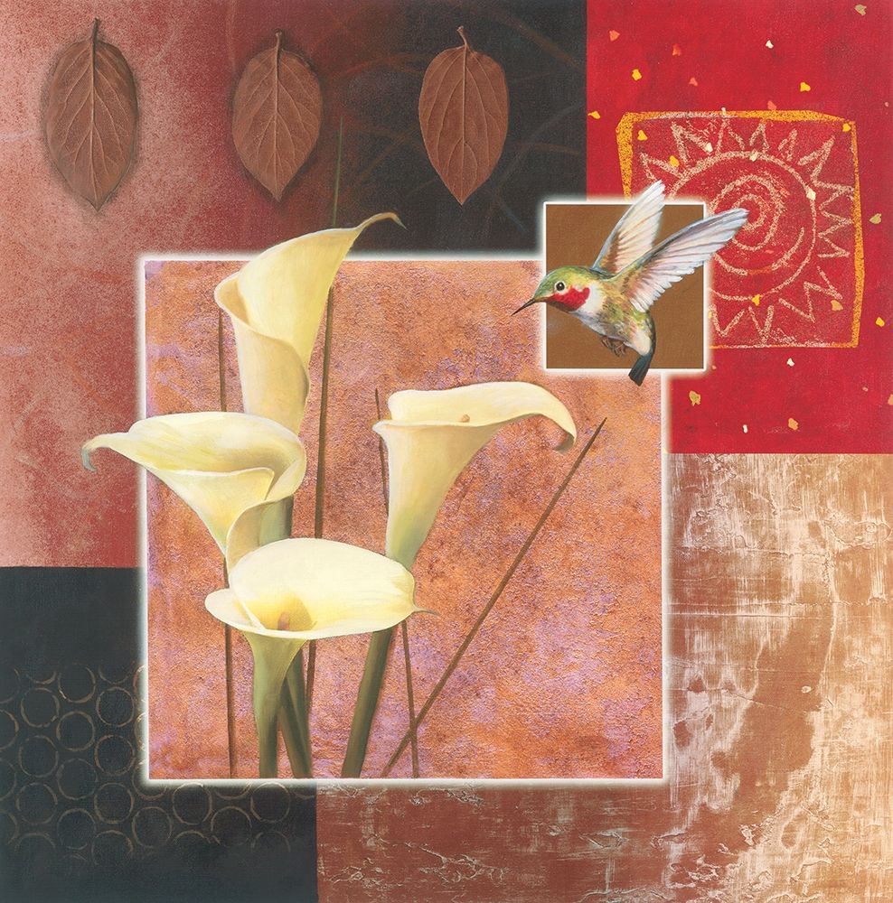 Calla Lily with Hummingbird art print by Unknown for $57.95 CAD