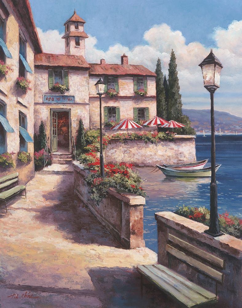 Mediterranean Villa I art print by Unknown for $57.95 CAD