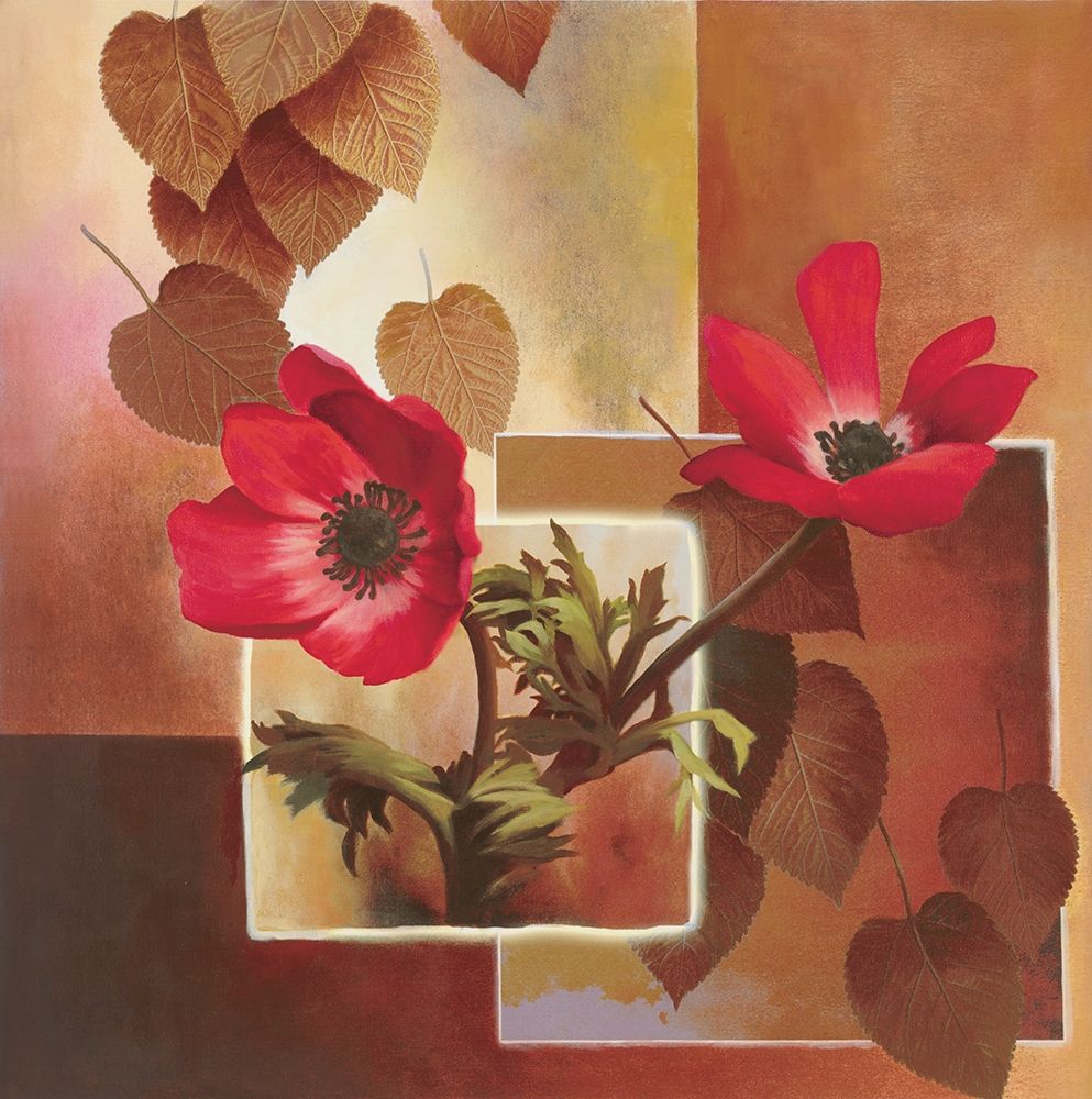 Red Poppy Collage art print by Unknown for $57.95 CAD