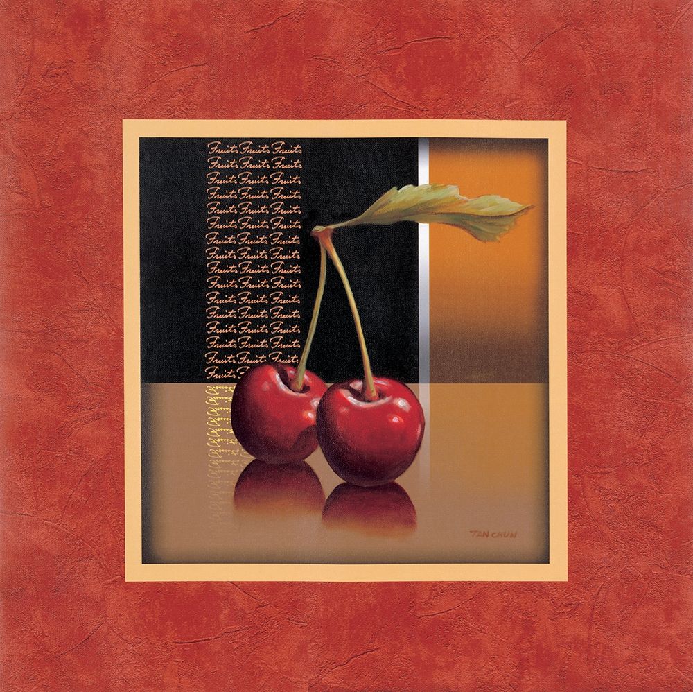 Cherry with Red Border art print by Unknown for $57.95 CAD