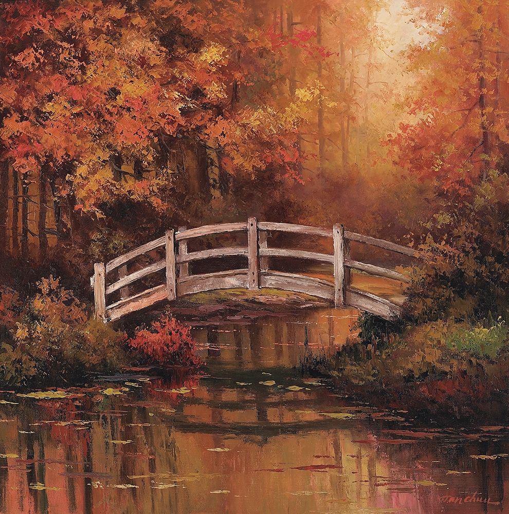 Wooden Bridge art print by Unknown for $57.95 CAD