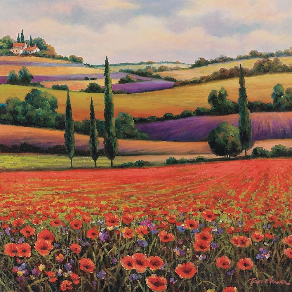 Fields of Poppies I art print by Unknown for $57.95 CAD