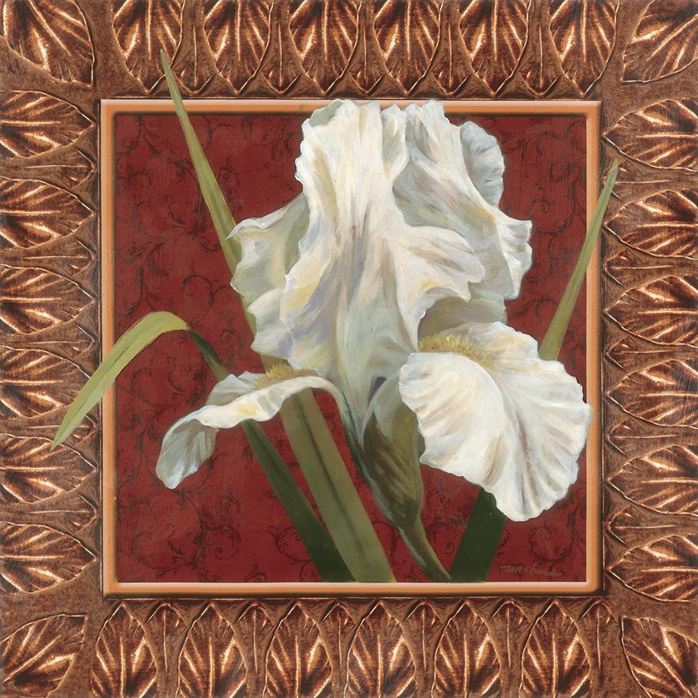 Iris in Red/Gold art print by Unknown for $57.95 CAD