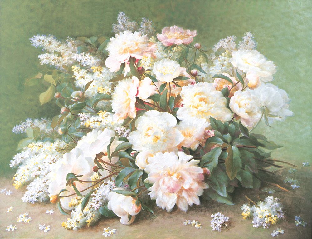 White Gladiolas art print by Unknown for $57.95 CAD