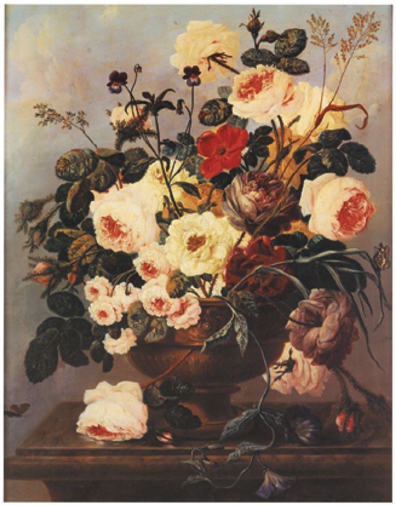 Floral on Desk art print by Unknown for $57.95 CAD