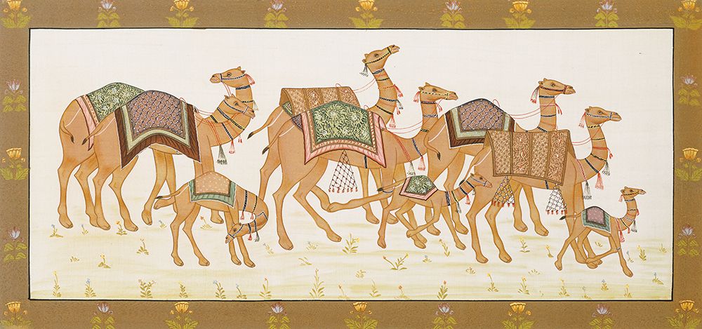 Camels Panel art print by Unknown for $57.95 CAD
