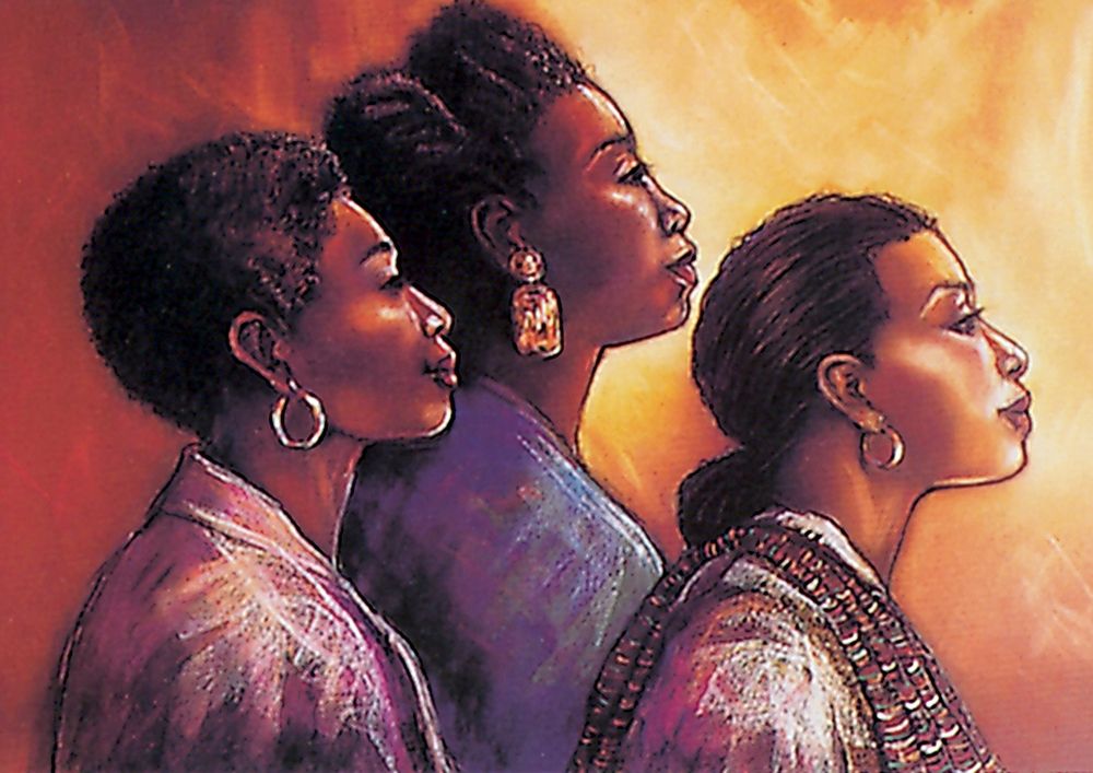 Three Women art print by Unknown for $57.95 CAD
