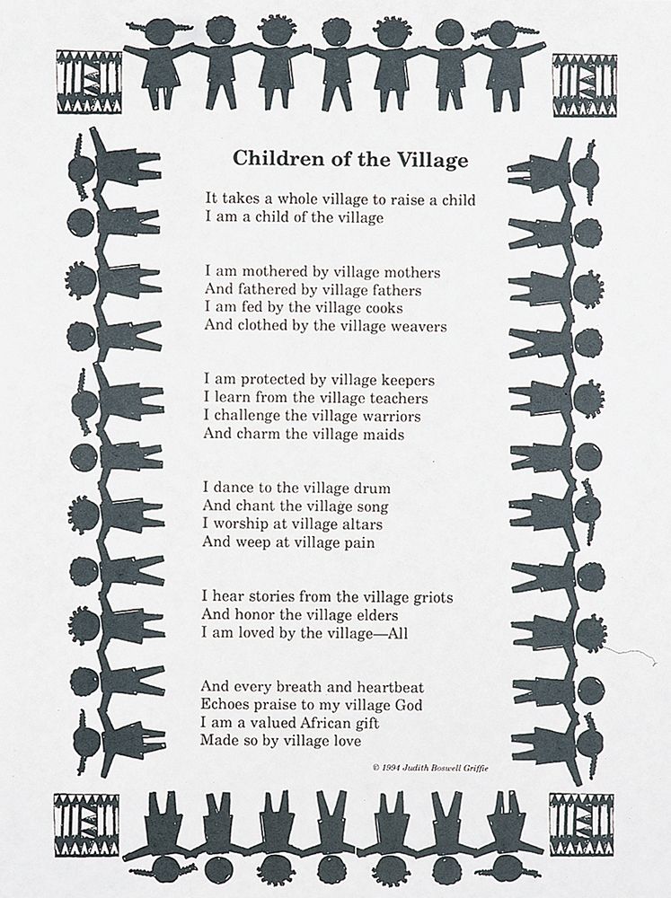 Takes a Village art print by Unknown for $57.95 CAD