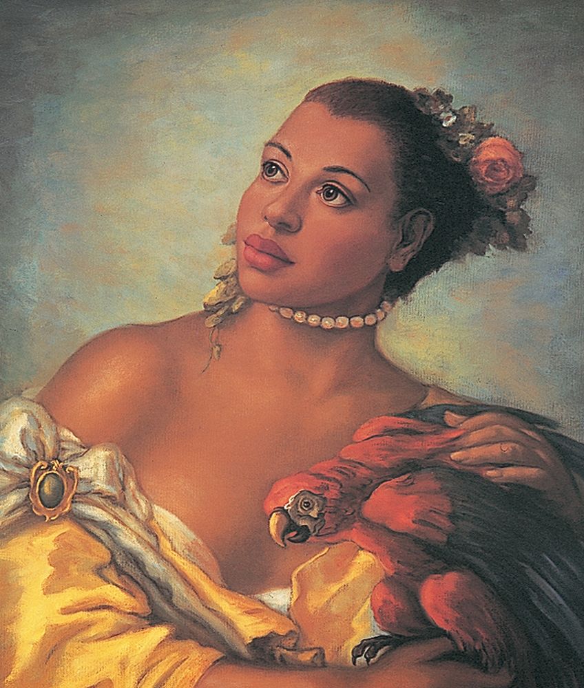 Madonnas Parrot art print by Unknown for $57.95 CAD