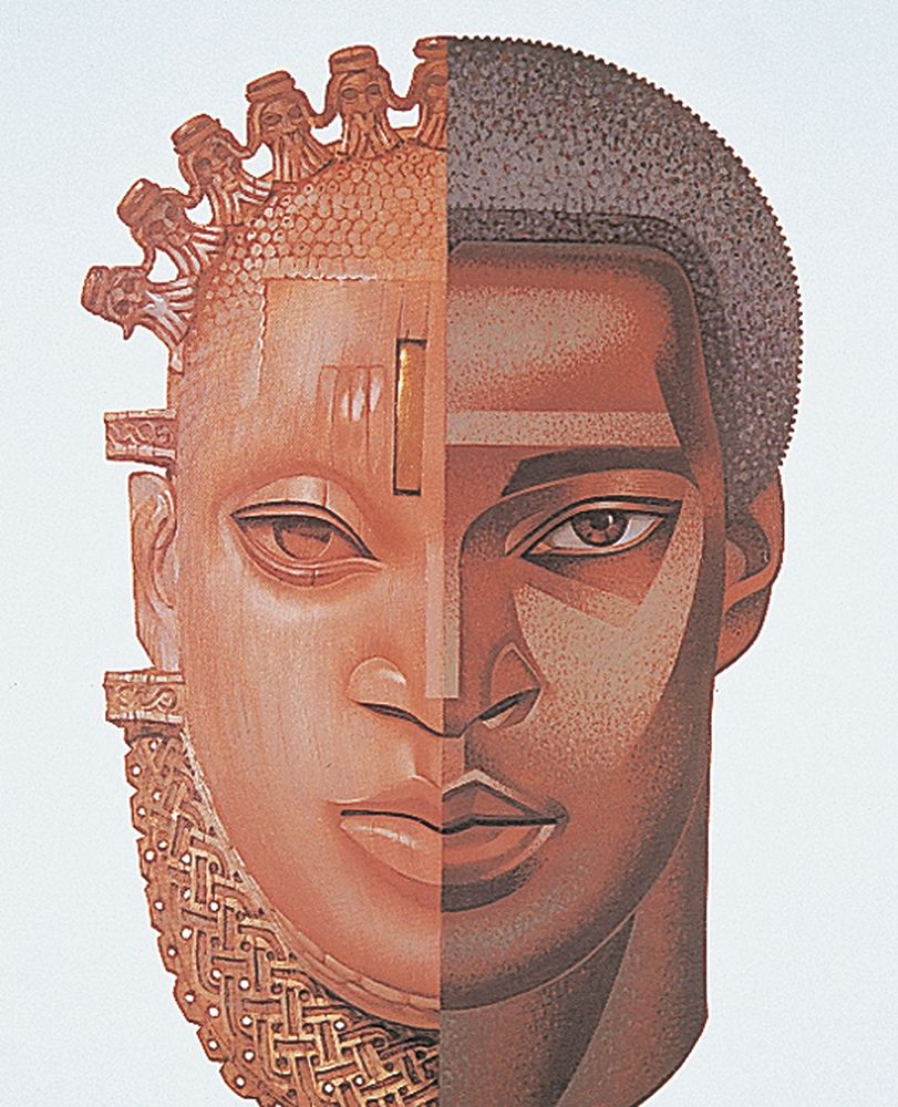 Carved Head art print by Unknown for $57.95 CAD