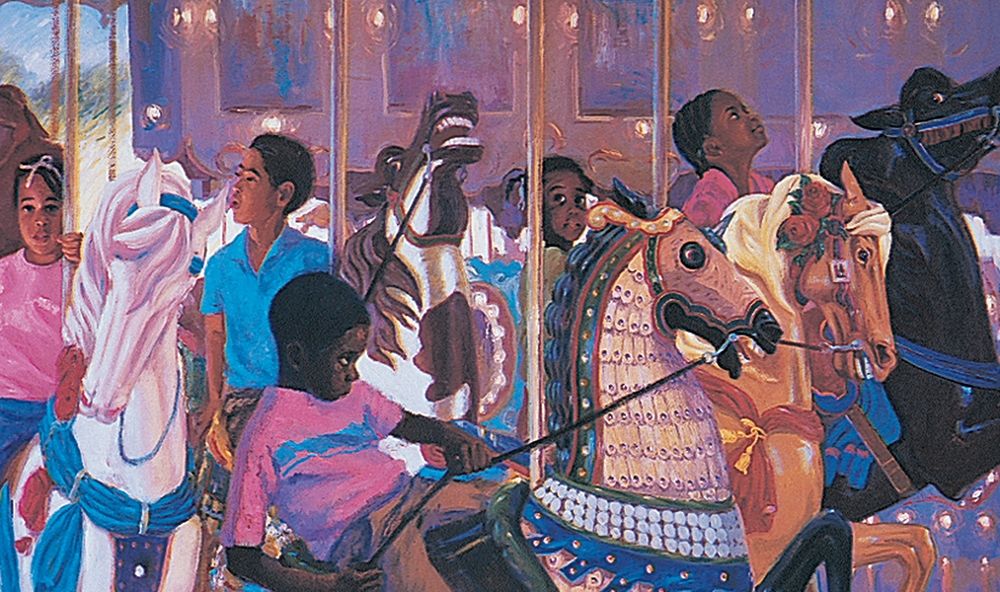 Carousel art print by Unknown for $57.95 CAD