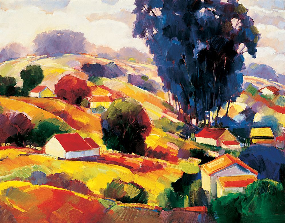 Hillside Village I art print by Unknown for $57.95 CAD