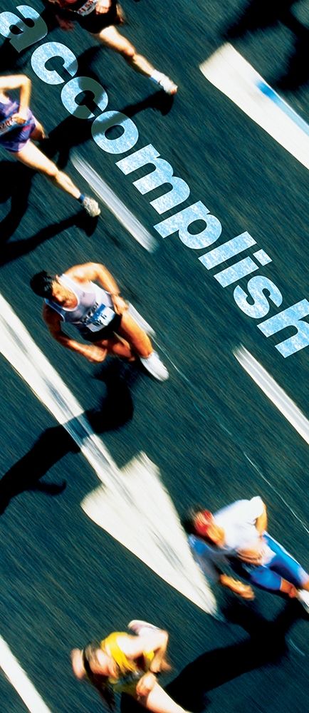 Accomplish - Runners art print by Frontline for $57.95 CAD