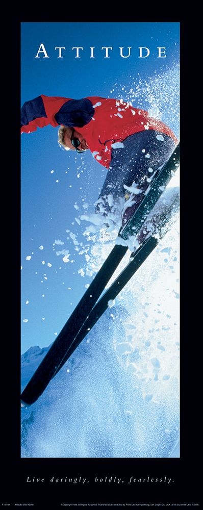 Attitude Skier art print by Unknown for $57.95 CAD