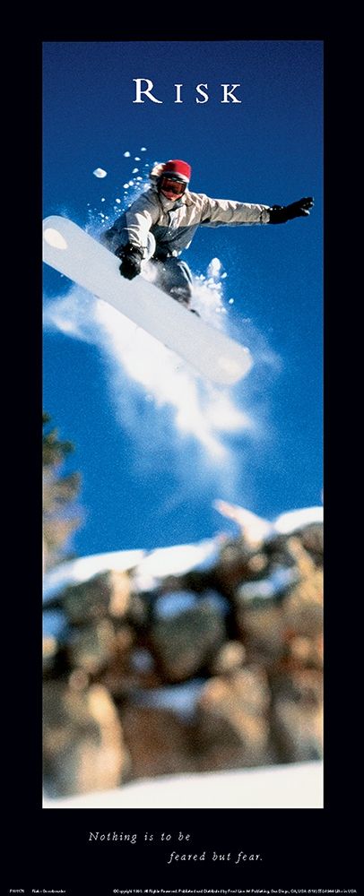 Risk - Snowboarder art print by Frontline for $57.95 CAD