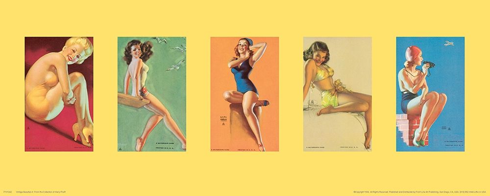 Pin Up Girls Panel I art print by Unknown for $57.95 CAD