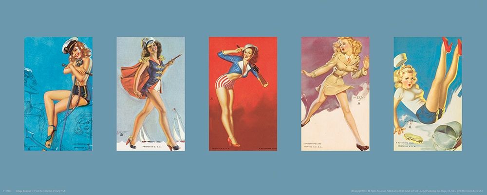 Pin Up Girls Panel II art print by Unknown for $57.95 CAD