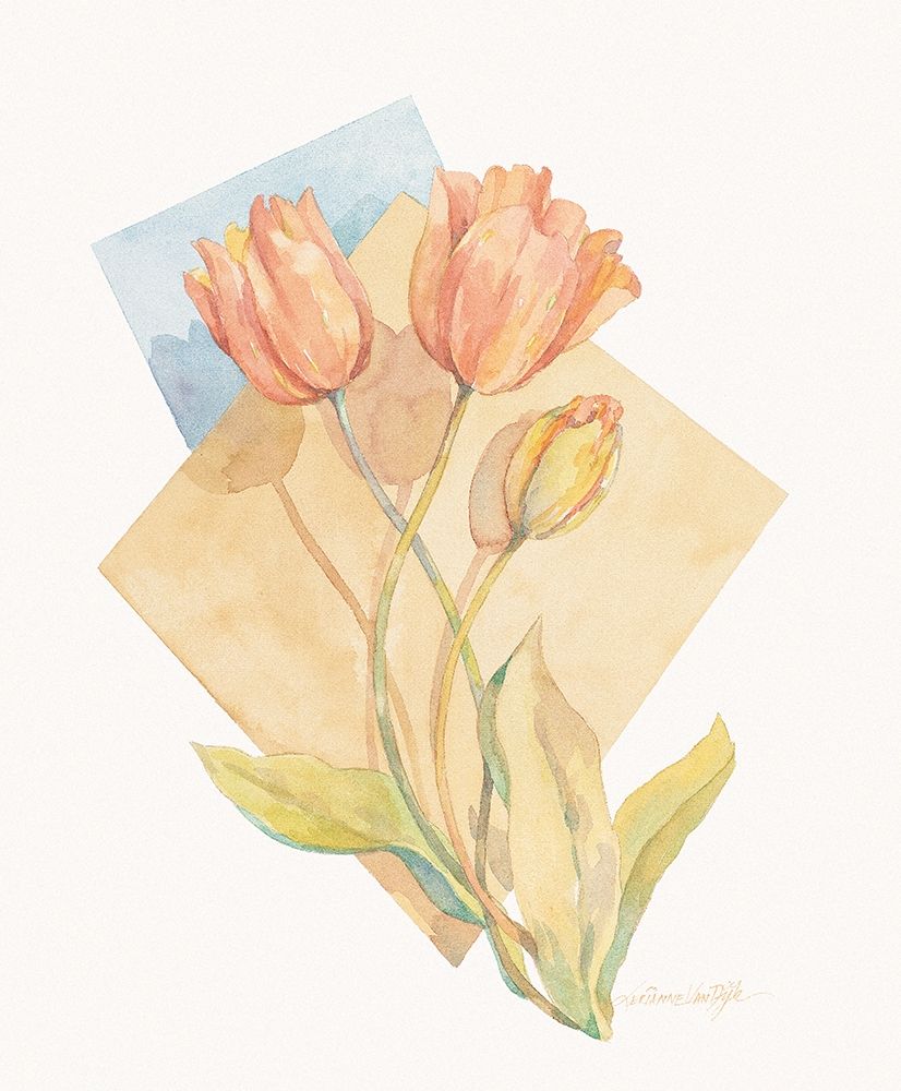 Tulip Pastel Collage I art print by Unknown for $57.95 CAD
