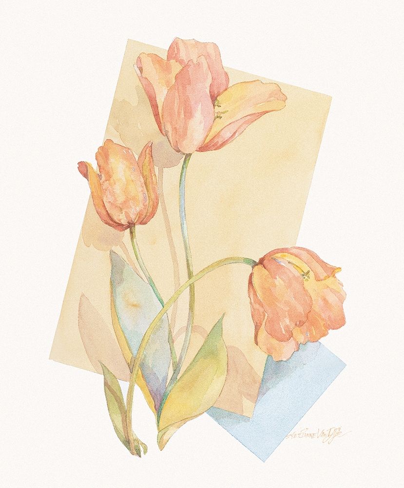 Tulip Pastel Collage II art print by Unknown for $57.95 CAD
