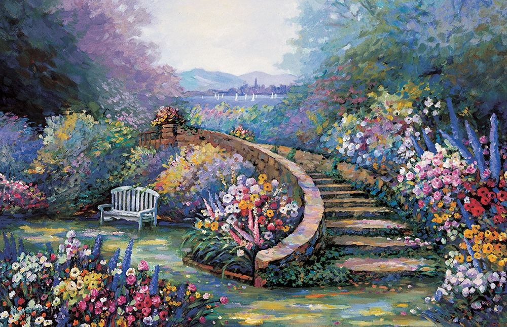 Garden View II art print by Unknown for $57.95 CAD