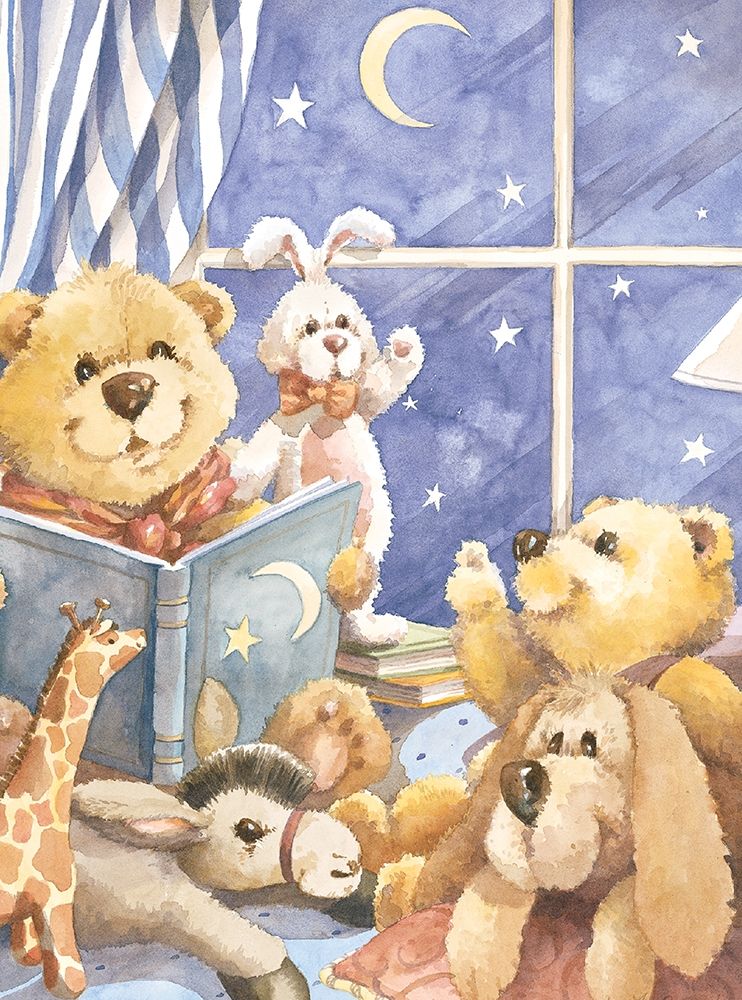 Teddy Bear Good Night I art print by Unknown for $57.95 CAD