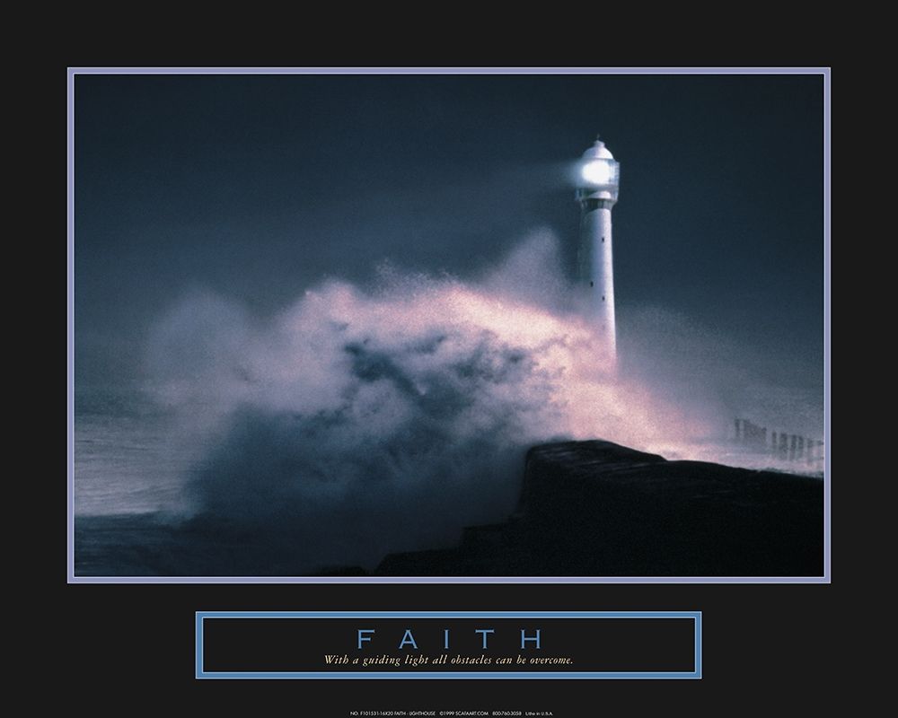 Faith - Lighthouse art print by Unknown for $57.95 CAD