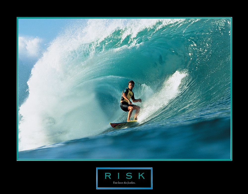 Risk - Surfer art print by Unknown for $57.95 CAD