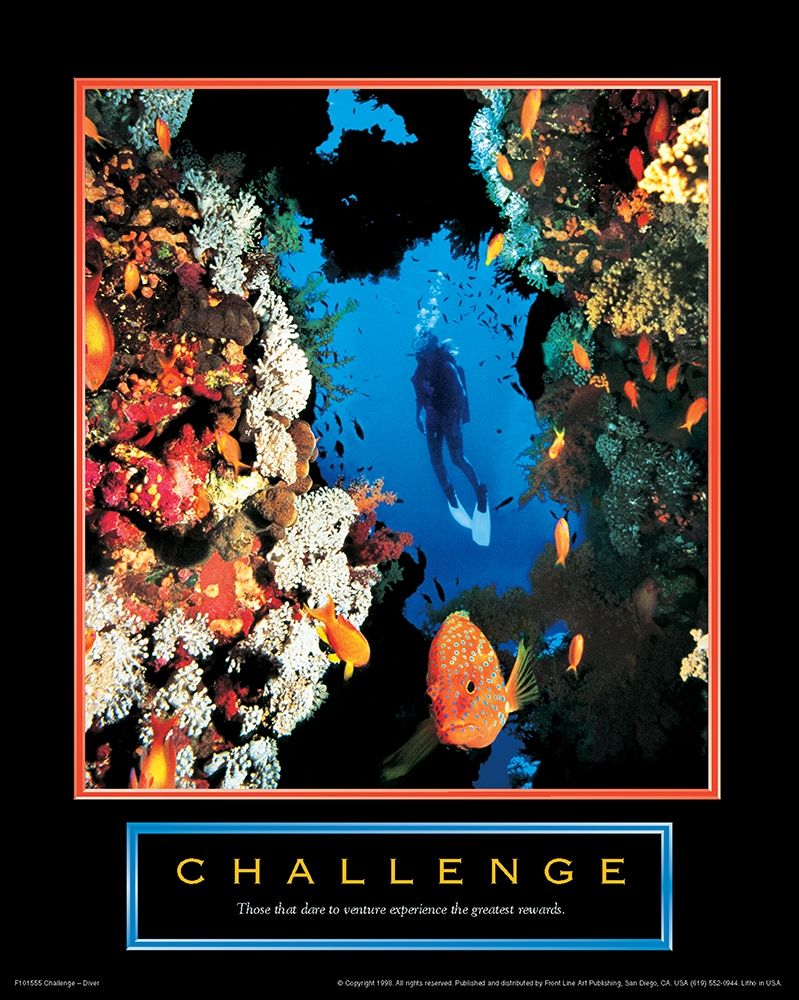 Challenge - Diver art print by Unknown for $57.95 CAD