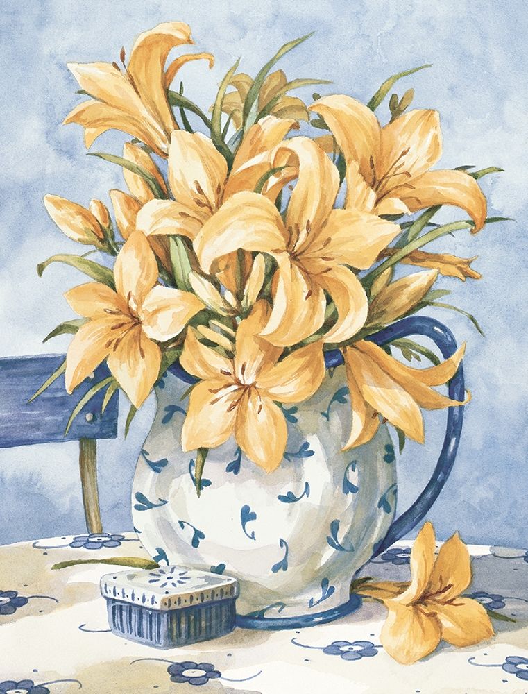 Yellow and Blue II art print by Unknown for $57.95 CAD