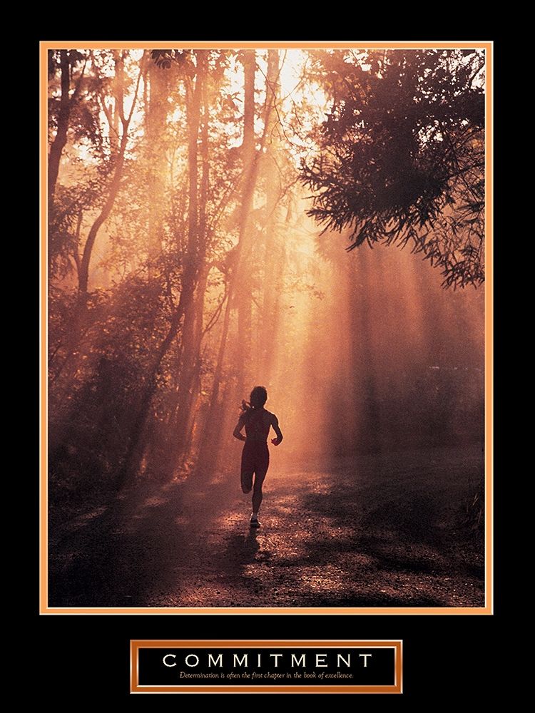 Runner - Commitment art print by Unknown for $57.95 CAD