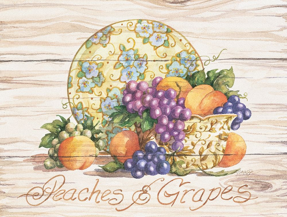 Peaches and Grapes art print by Unknown for $57.95 CAD
