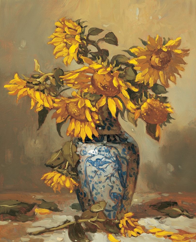 Sunflowers in Vase II art print by Unknown for $57.95 CAD