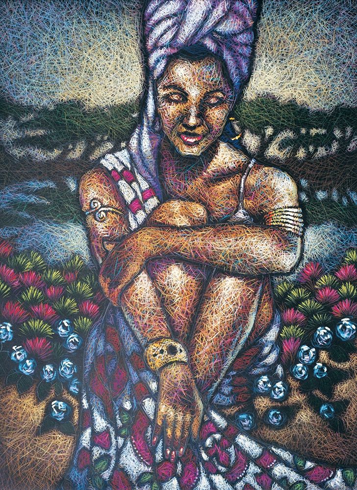 Nubian Lady Sitting II art print by Unknown for $57.95 CAD