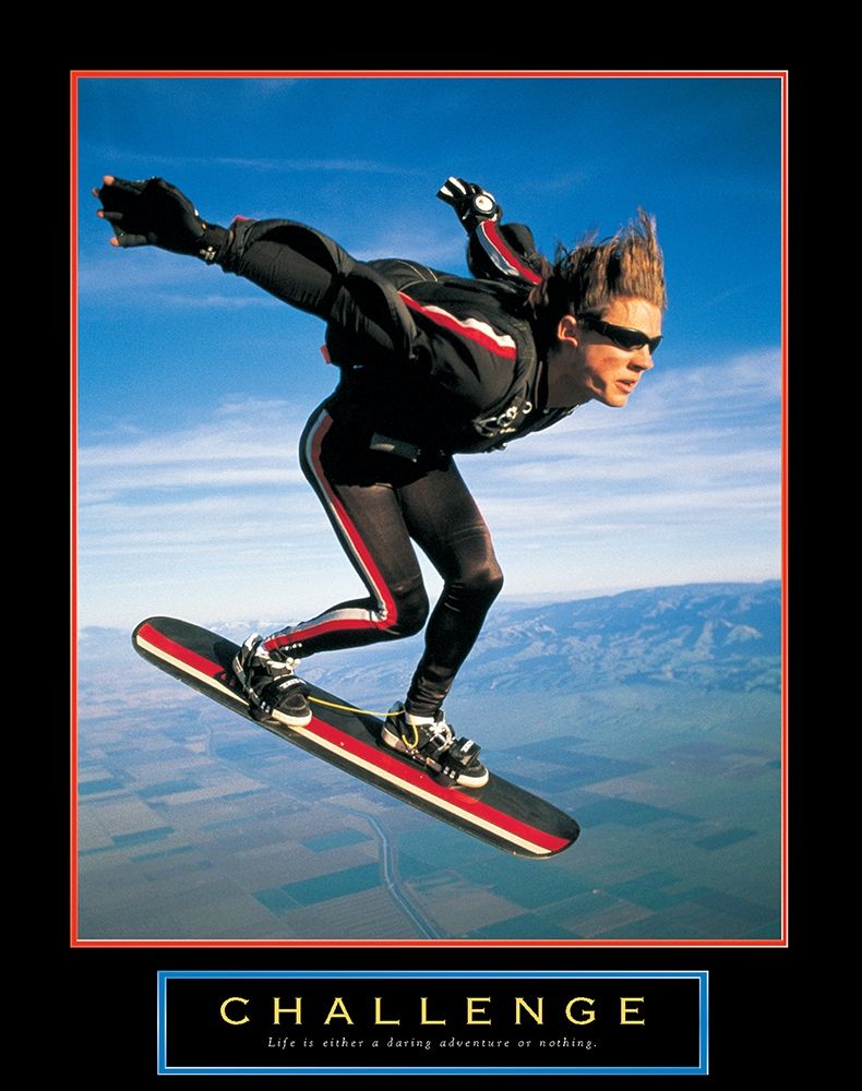Challenge - Skyboarder art print by Unknown for $57.95 CAD