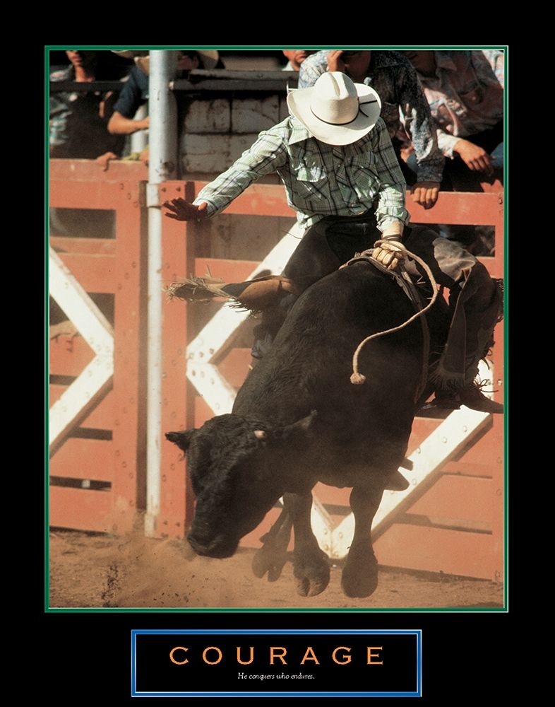 Courage - Rodeo art print by Unknown for $57.95 CAD