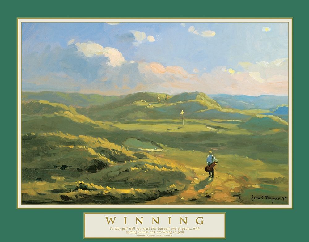 Winning - Golf on the Cliffs art print by Unknown for $57.95 CAD