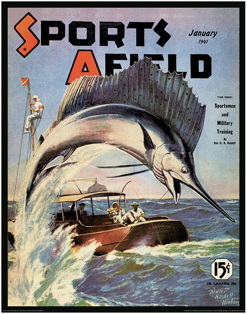 Marlin Fishing art print by Unknown for $57.95 CAD