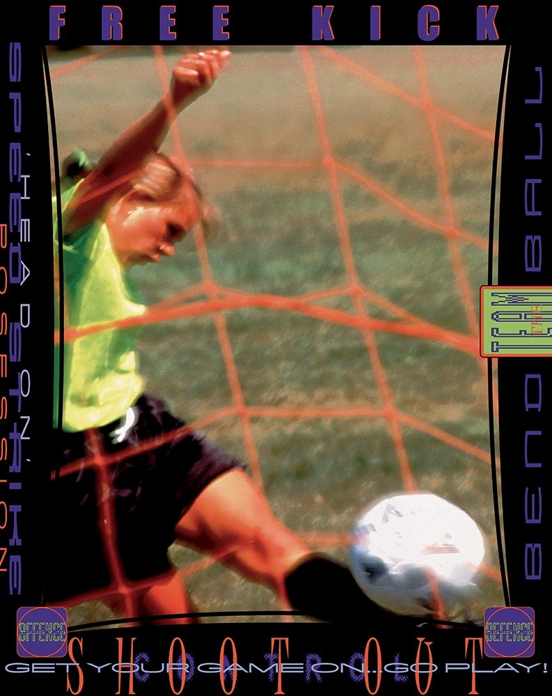 Girl Soccer art print by Unknown for $57.95 CAD