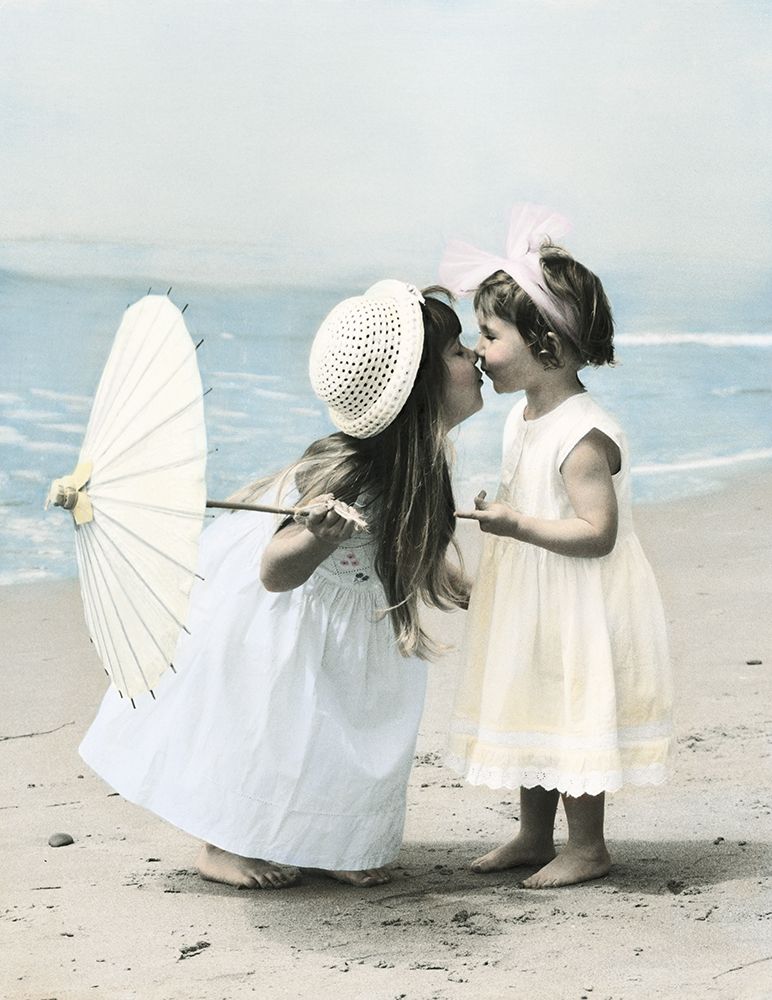 Sisters on Shore art print by Unknown for $57.95 CAD