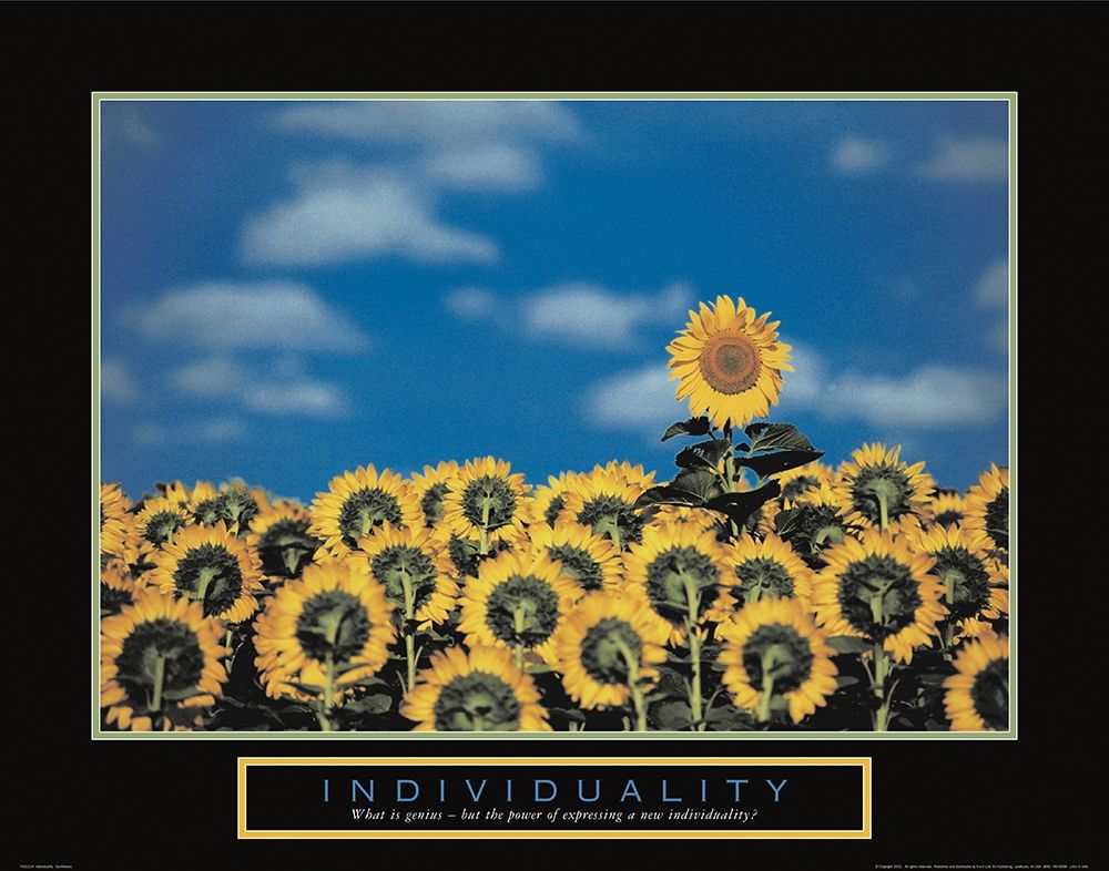 Individuality - Sunflowers art print by Unknown for $57.95 CAD