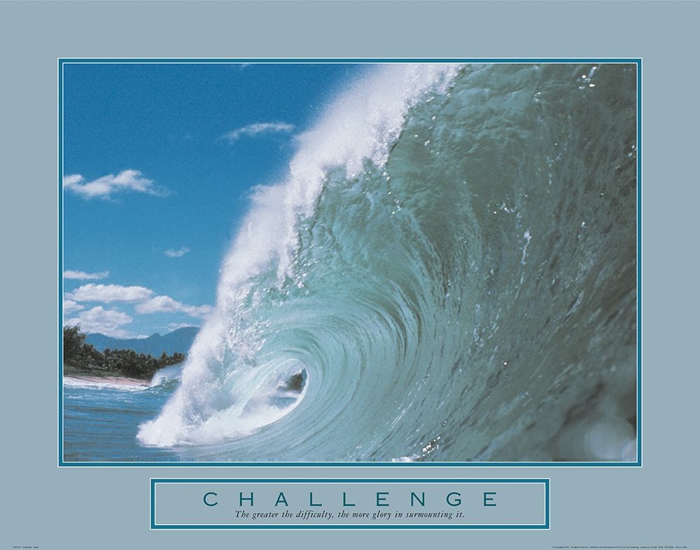 Challenge - Crashing Wave art print by Unknown for $57.95 CAD