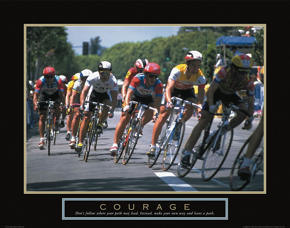 Courage - Bicycle Race art print by Unknown for $57.95 CAD