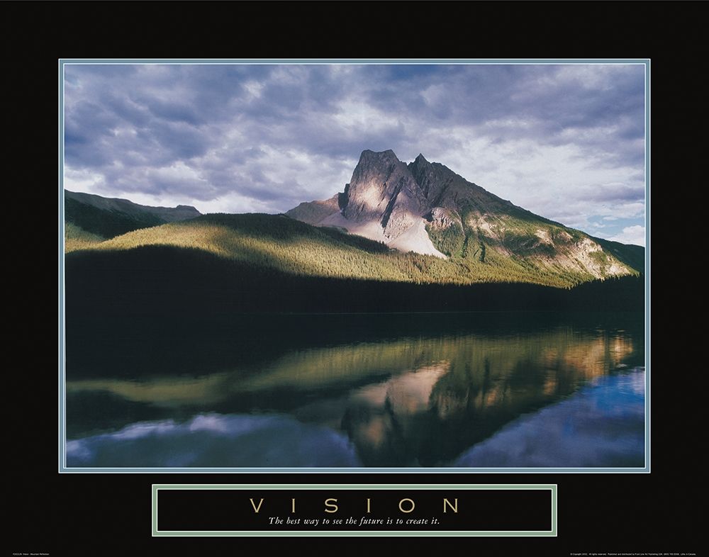 Vision - Mountain Reflection art print by Unknown for $57.95 CAD